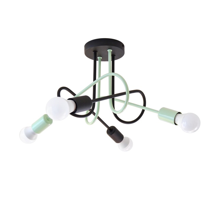 Lustra HELAM, OXFORD W-2016/4 BK+MT/H