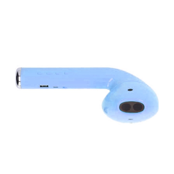 Boxa Portabila Bluetooth Inovativa, Sunet Stereo, Conexiune TWS, Compatibila AUX, Ideala pentru PC si TV, Design Ergonomic, Albastru