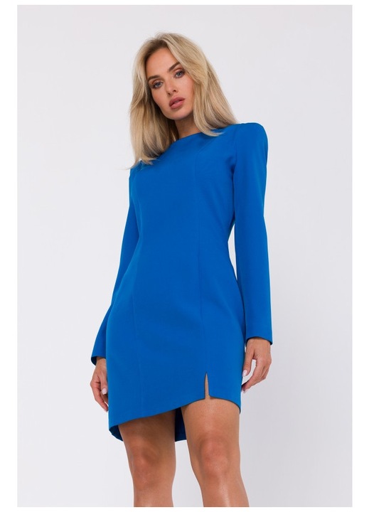 Rochie cu cusaturi modelate, Albastru