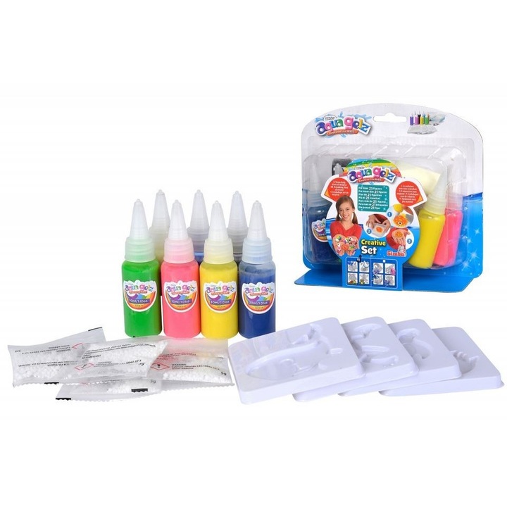 Kreatív készlet, Simba, Aqua Gelz, 7 szín