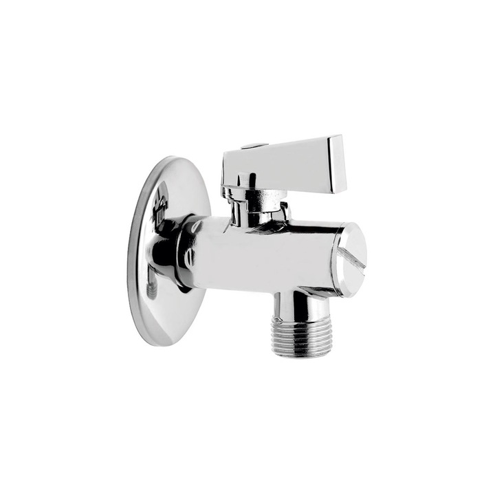 Robinet coltar, Ferro, argintiu, 6,5cm, 10bar, 1/2 x 3/4", metal