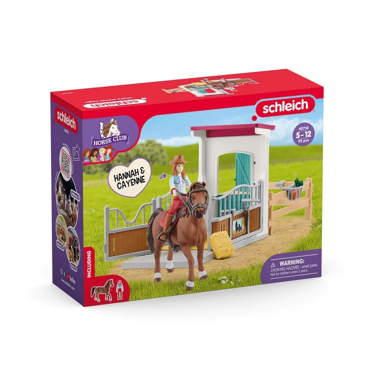 Комплект фигурки, Schleich, Hannah & Cayenne, включени аксесоари, 5+ години