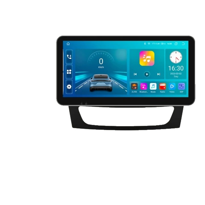 Мултимедиен плейър за кола, Android, GPS Multimedia Navi, CarPlay, Черен