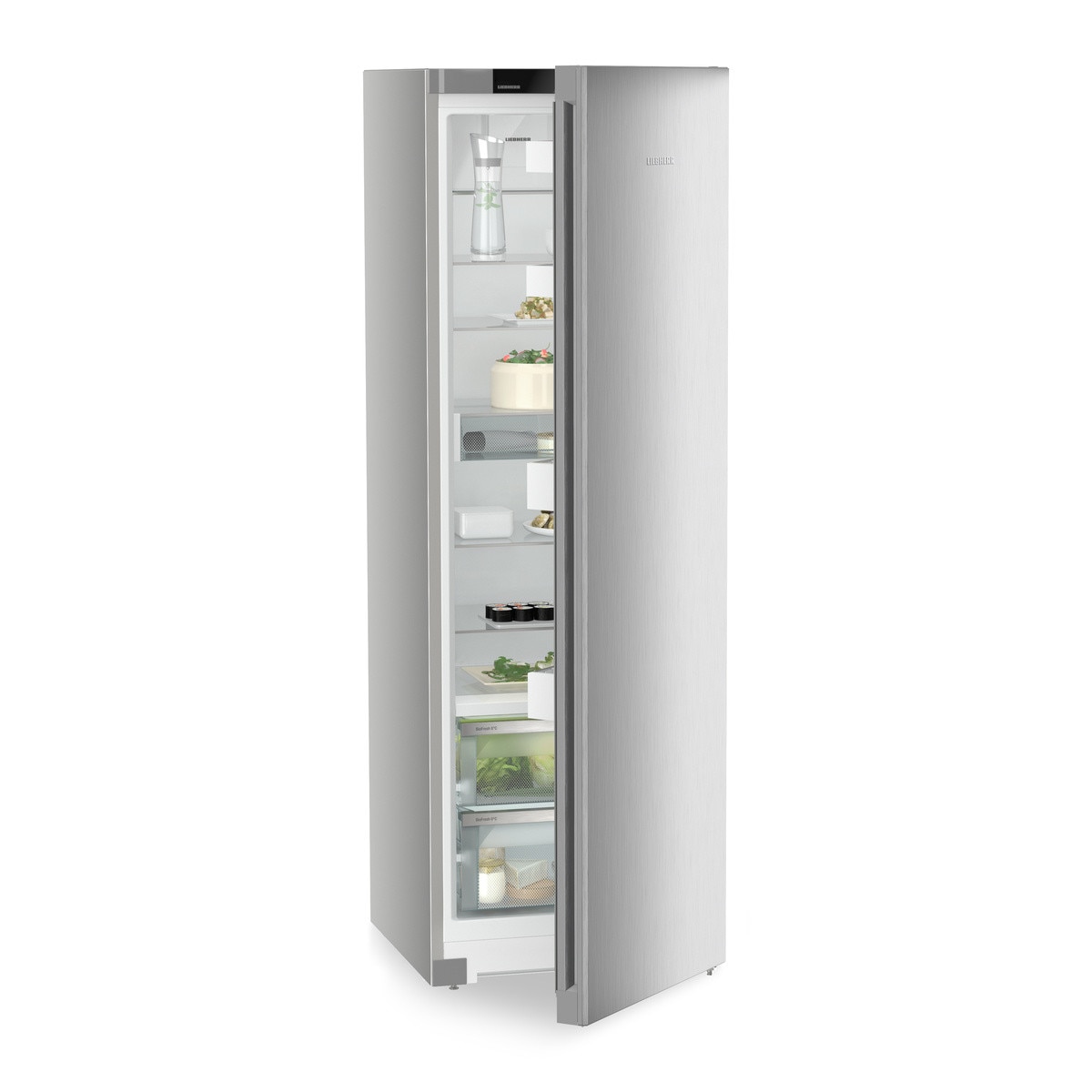 Frigider cu o usa Liebherr RBsfc 5220 Plus, BioFresh, 60 cm, 382 l, Sertar Meat & Dairy, SuperCool, Clasa C, SteelFinish
