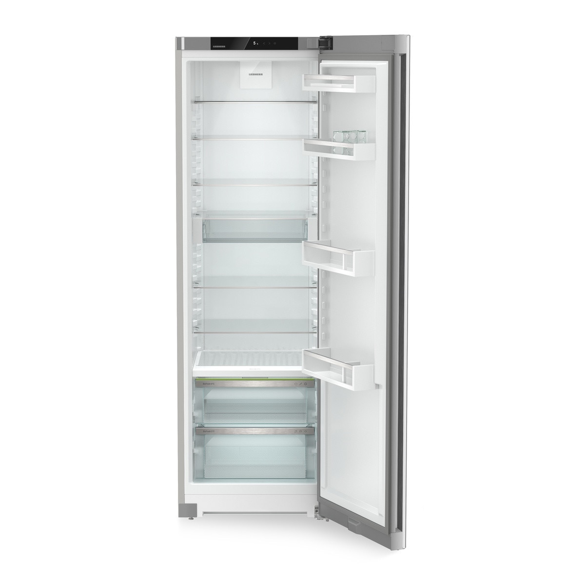Frigider cu o usa Liebherr RBsfc 5220 Plus, BioFresh, 60 cm, 382 l, Sertar Meat & Dairy, SuperCool, Clasa C, SteelFinish