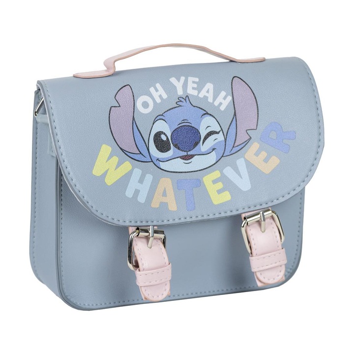 Geanta umar Lilo & Stitch 18.5x16.5x5.3 cm Albastru