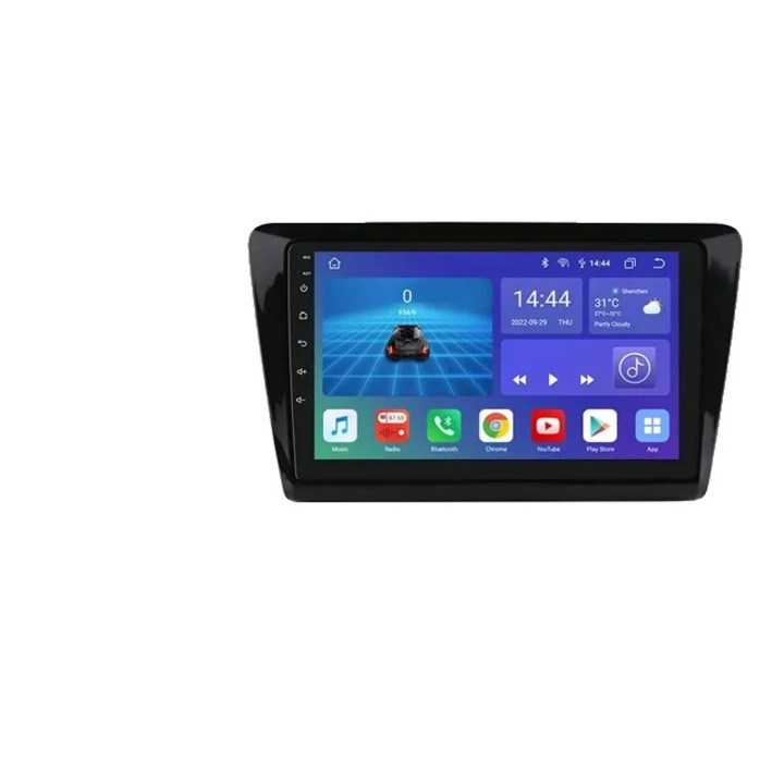 Мултимедиен плейър за кола, Android 12, GPS, Wi-Fi, черен