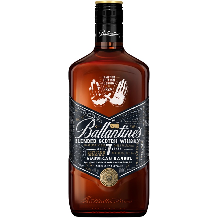 Whisky Ballantine's 7 YO, Editie limitata RZA, 40%, 0.7l