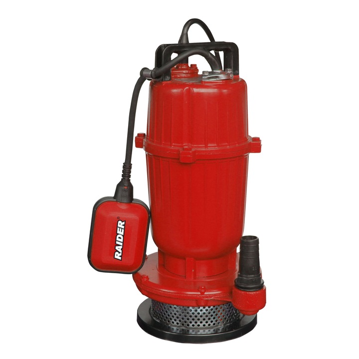 Потопяема помпа за мръсна вода RD-CAWP53, 900 W, 1", 50 l / min, максимална височина на изпразване 32 m, кабел 8 m, Raider Garden Tools 070160