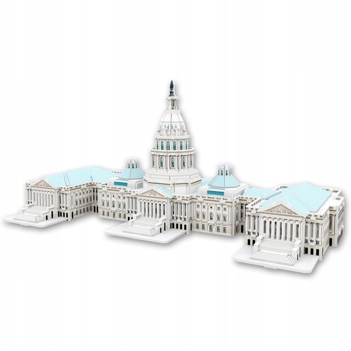 Puzzle 3D, United States Capitol, pentru copii si adulti, 96 piese, 39.3 x 15 x 19cm