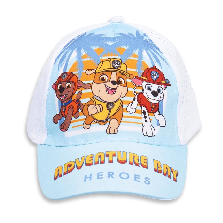 Sapca de baseball pentru copii Paw Patrol aventura alba, Multicolor