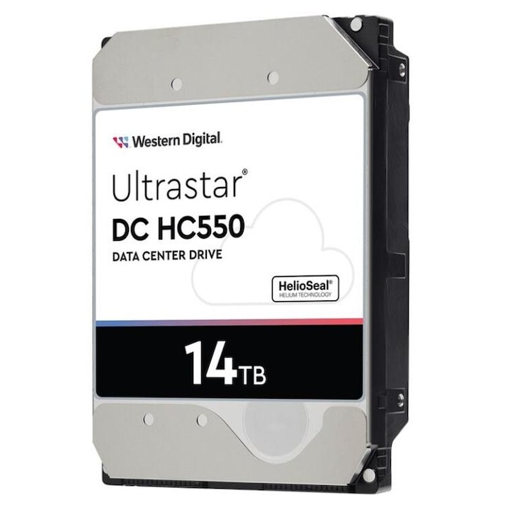 HDD сървър Western Digital Ultrastar DC HC550, 14TB, 7200 rpm, 512 MB, 3.5", SAS