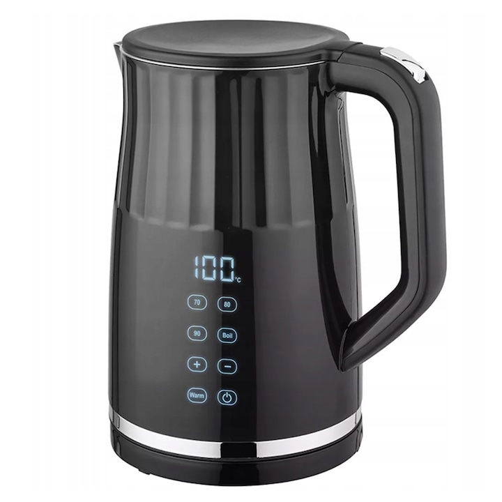 Fierbator de Apa EK 22R-021A Haeger, 1.7l, 2200W, corp din otel inoxidabil, Rosu