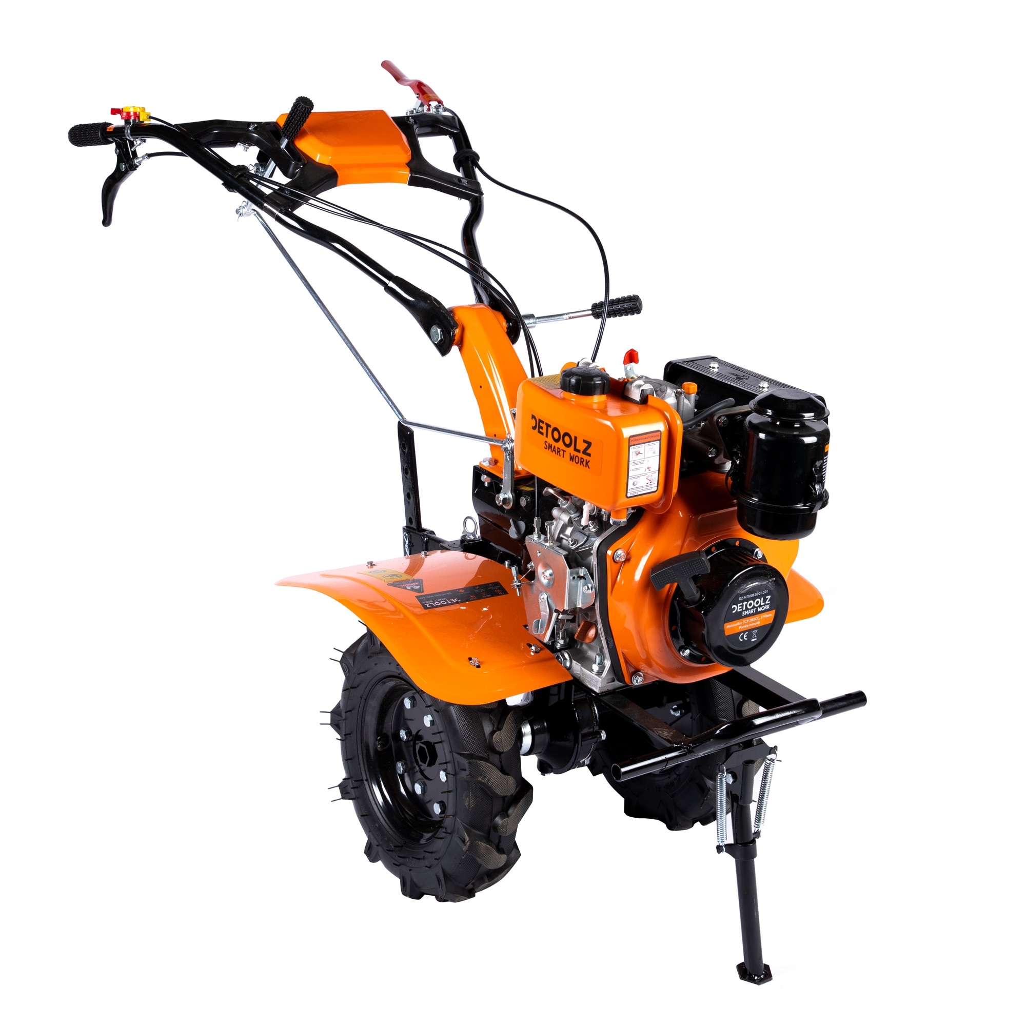 Motocultor DETOOLZ 7CP 280CC, motorina, 4T, 3 viteze, pornire