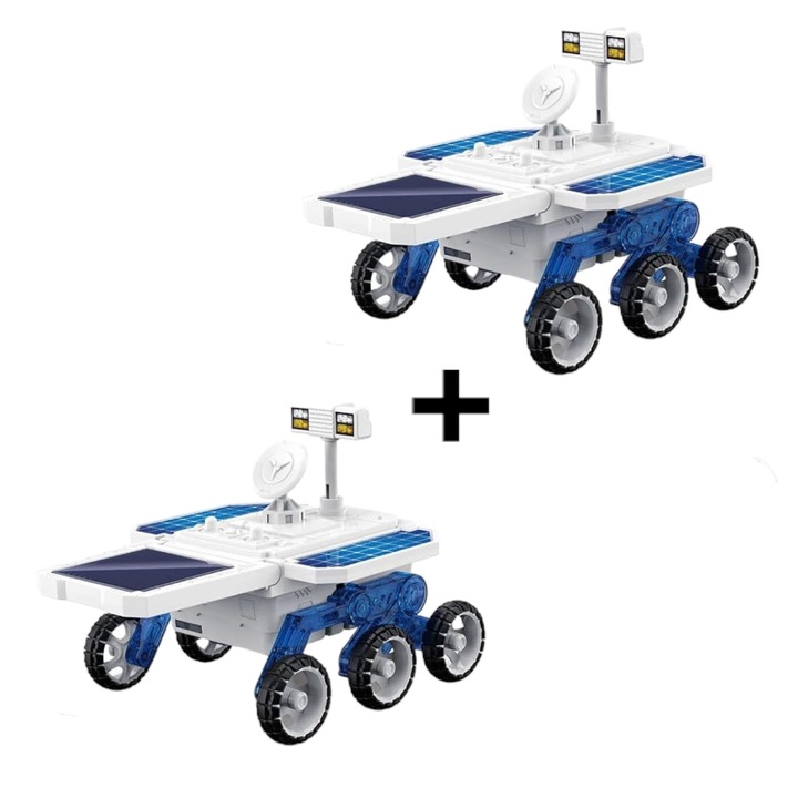 Masina spatiala 2 bucati, incarcare prin panouri solare, 6 roti tractiune