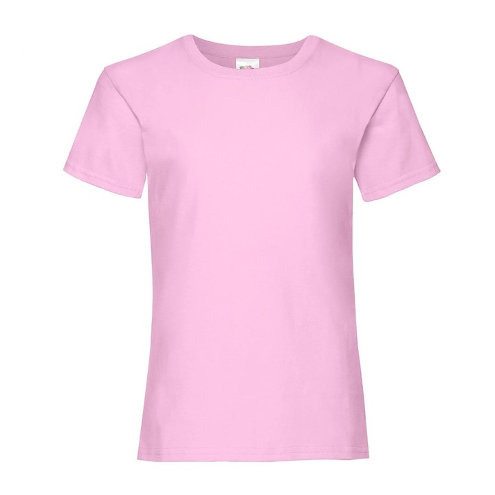 Tricou pentru fete Fruit of the Loom, Bumbac, Roz deschis