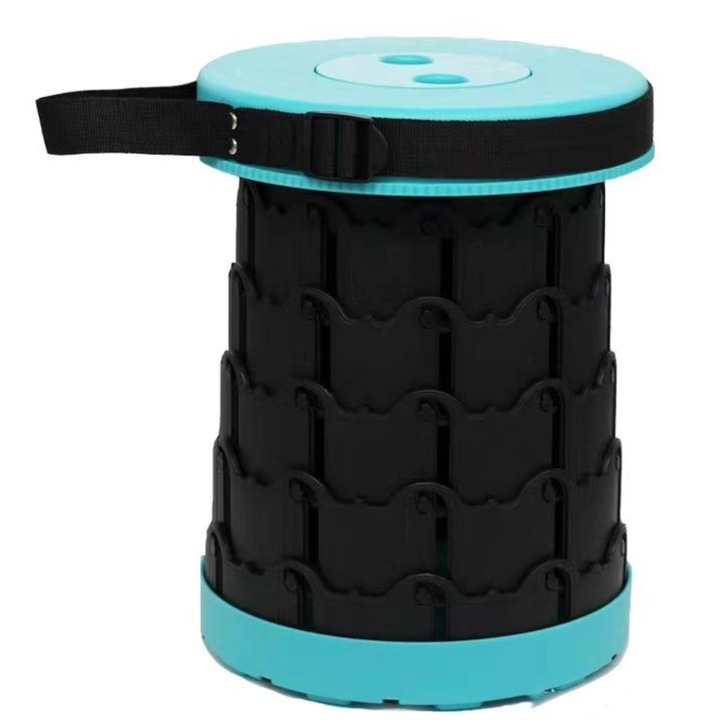 Scaun telescopic pliabil pentru camping si pescuit Scaun retractabil Scaun extensibil cu pliere telescopica Scaun portabil extensibil Scaun retractabi taburet extensibil