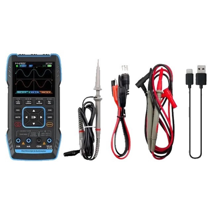 Generator de semnal portabil, 2 canale, 10MHz, ecran 3-4.9 inch, 3000mAh