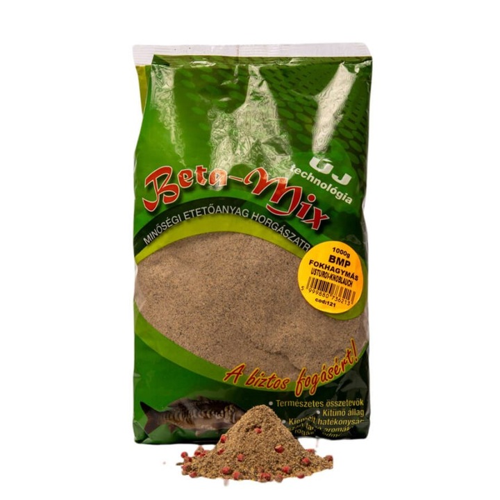 Csali Groundbait, Beta-Mix, Fokhagyma ízű. 1 kg