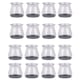Set 16 protectii picioare scaun/mobila din silicon si pasla NEXTLY, anti-zgarieturi, anti-zgomot, universale, reutilizabile, 3.2x3.2cm, transparent/gri
