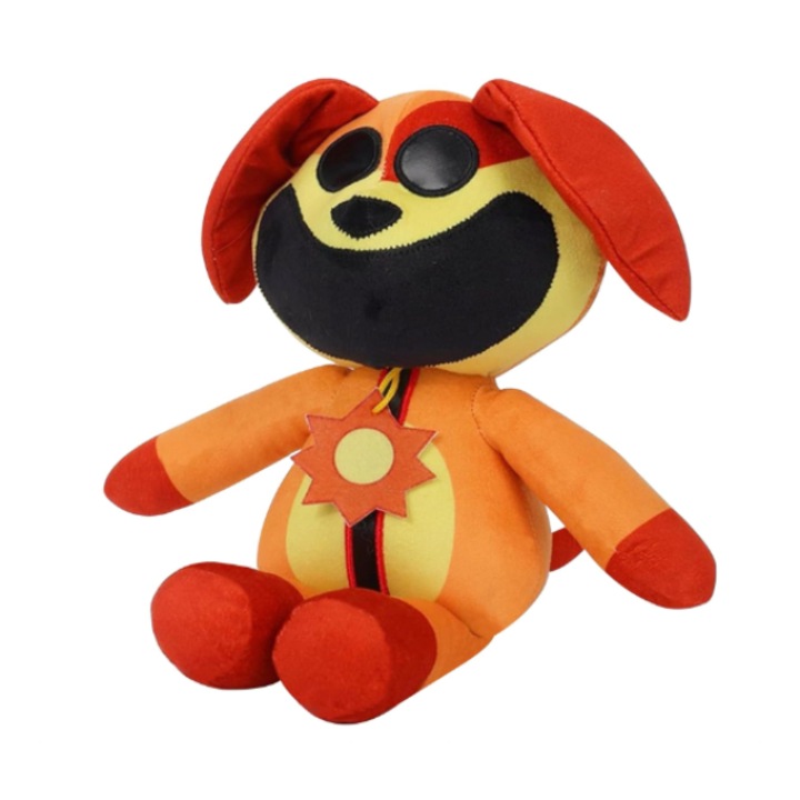 Jucarie de colectie DogDay, Indragitul personaj din faimosul joc Smiling Critters, portocaliu, 32cm