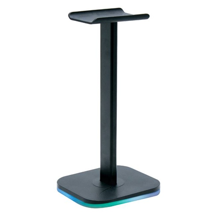 RGB fejhallgató tartó állvány, UnderShop®, USB fekete, 20,5 cm