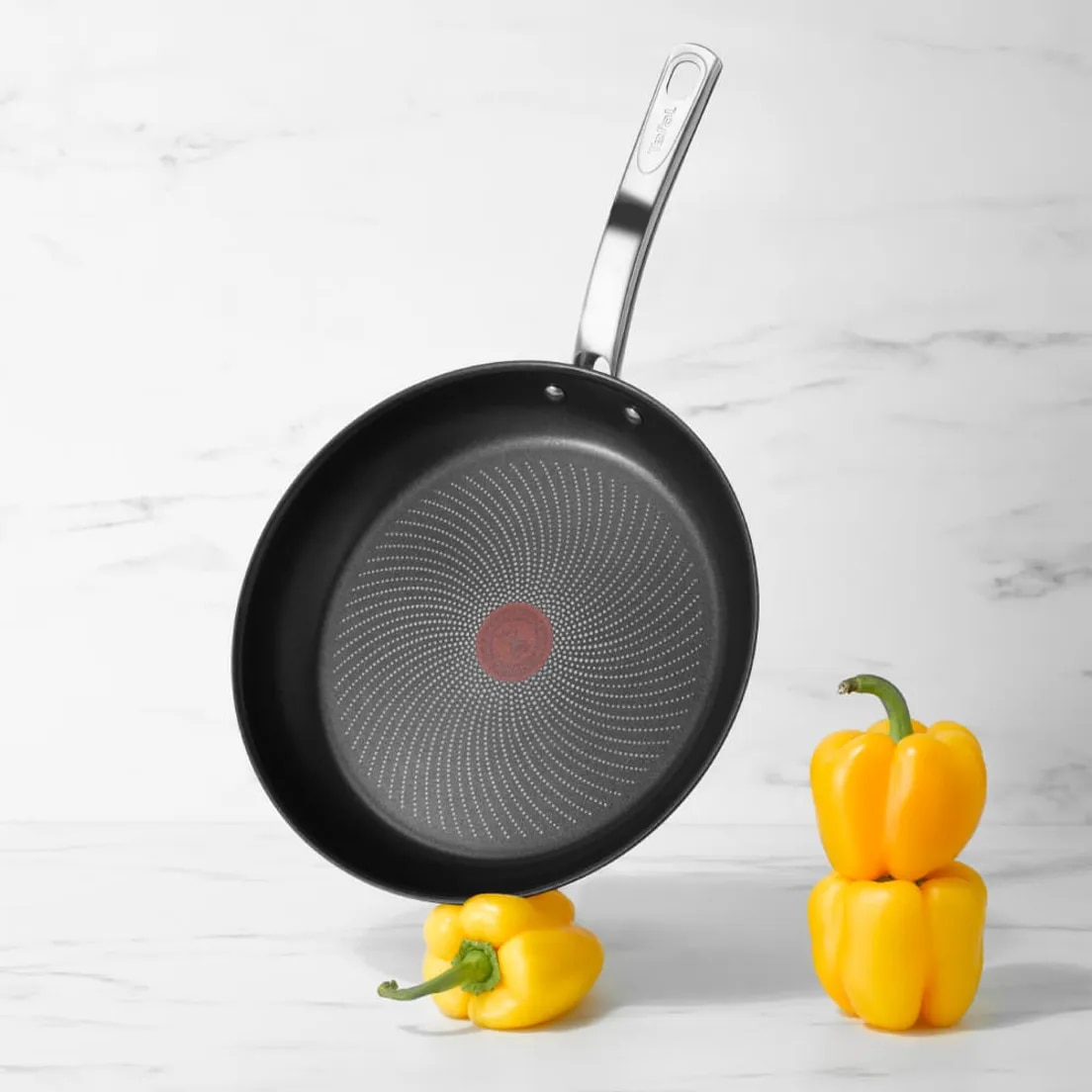 Tefal Intuition B8170444 - Padella a induzione in acciaio inox, 24 cm