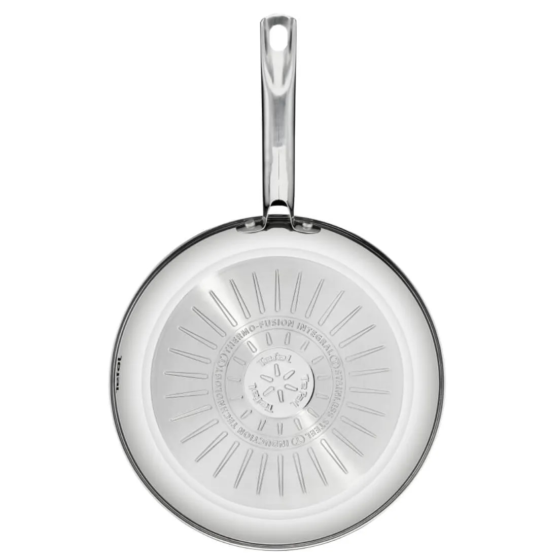 Tefal Intuition B8170444 Padella In Acciaio Inox 24 Cm: Antiaderente Con Indicatore Di Riscaldamento, Adatta A Induzione