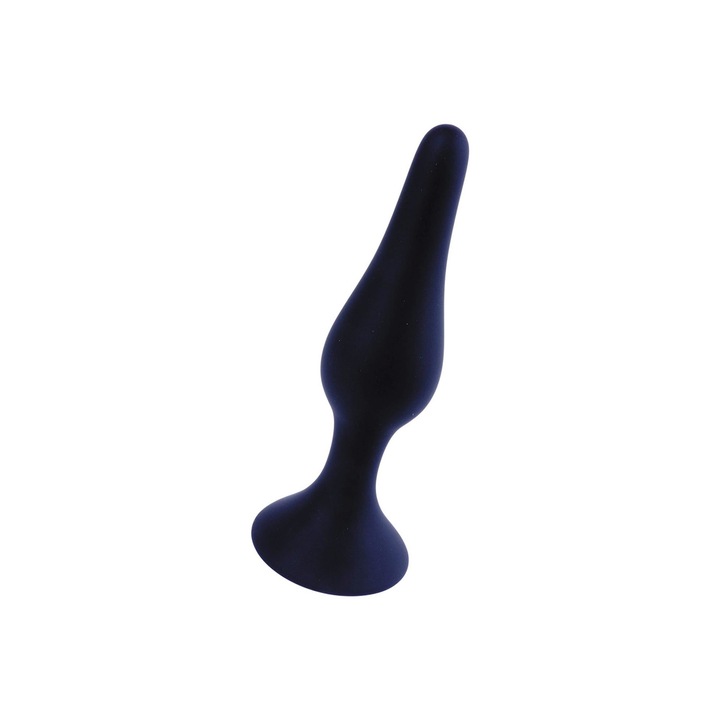Plug anal Boss of Toys, silicon medical, 10cmx2.4cm, negru