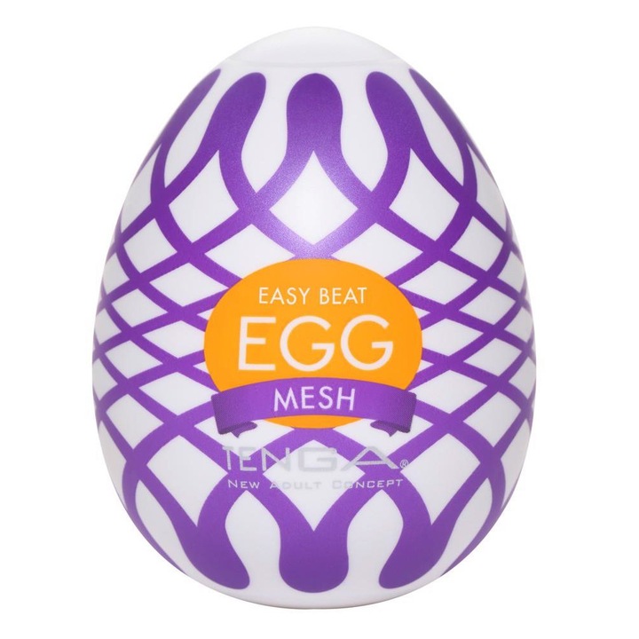 Мастурбатор Tenga Egg Mesh, стимулираща текстура, еластичен, 7см