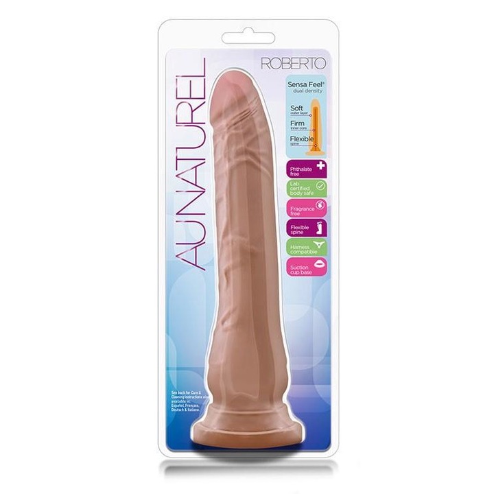 Dildo realist Boss of Toys, Roberto Latin, textura venoasa, cu ventuza
