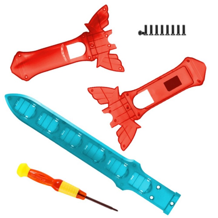 Set 2 sabii JYS NS219, accesorii gamepad pentru Nintendo Switch, rosu