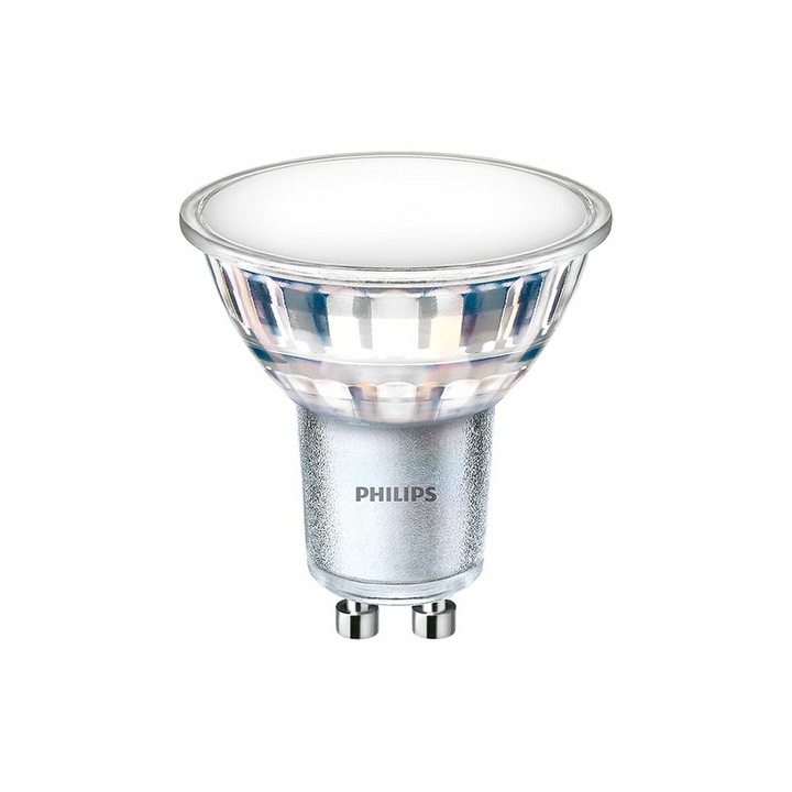 LED крушка Philips, Дихроична, 4.9W, Топла светлина, 550 lm, 3000K, GU10