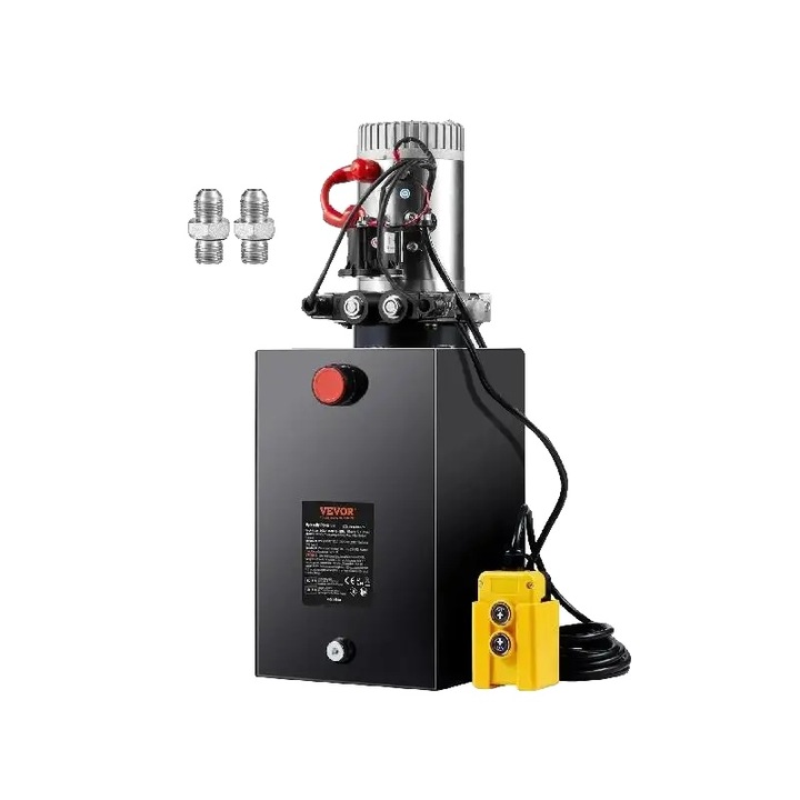 Хидравлична помпа, капацитет 15 кварта, двойно действие, 1,6kW, 12V DC, 3200 psi, за повдигане и пробиване