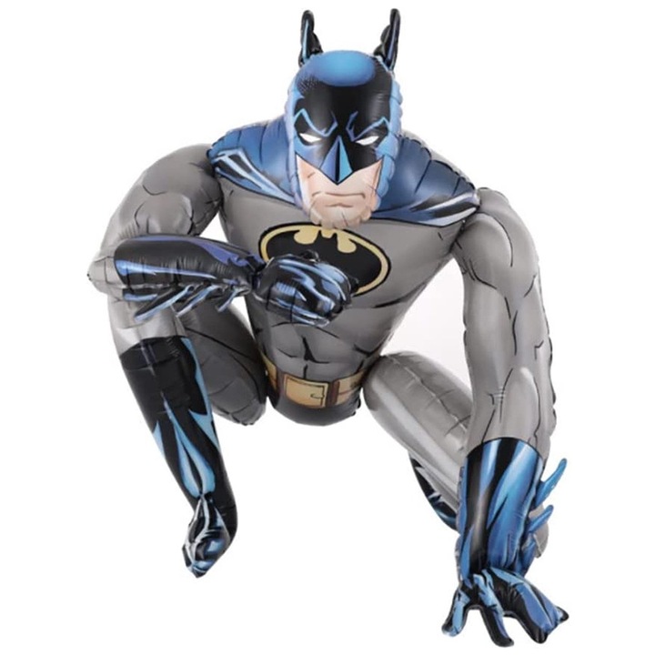 Балон KidMania Batman 3D, 63x55 cm, Сив
