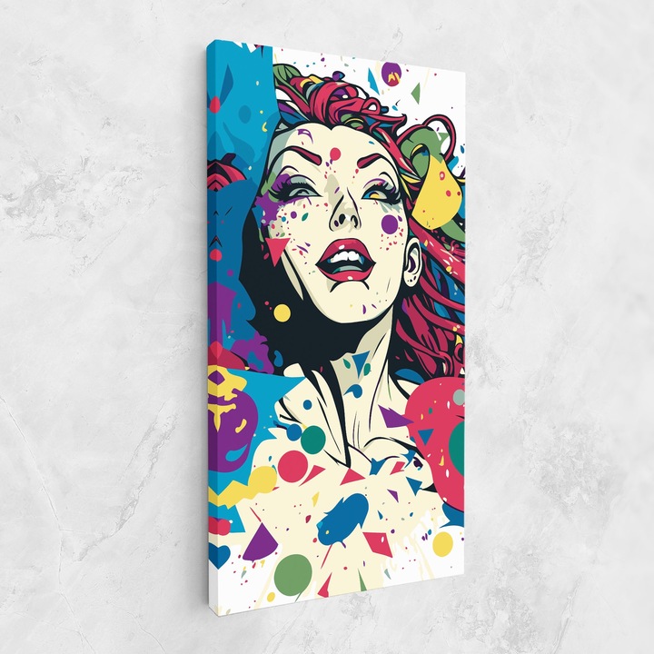 Tablou Canvas, 60x120 cm, Dormitor si Living, Femei, Femei Abstracte, Fictional Woman