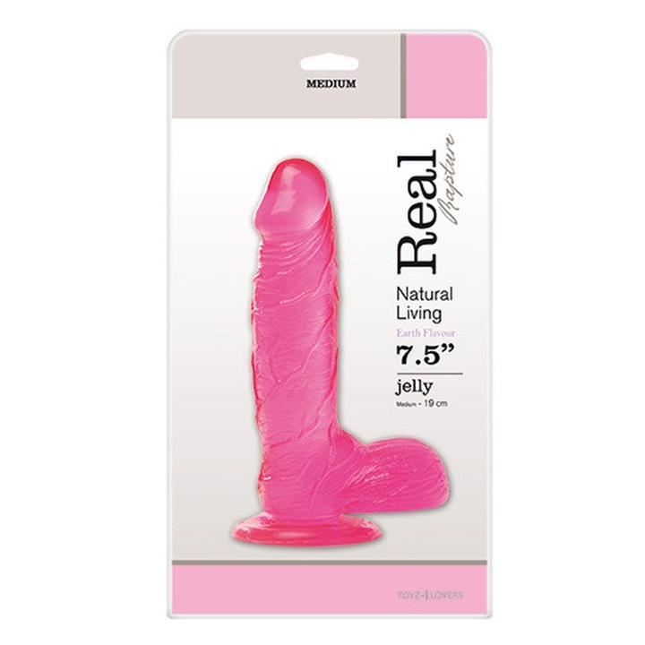 Real Rapture dildó, valósághű, tapadókoronggal, PVC, 19cm