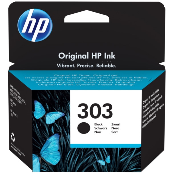 Cartus cerneala HP 303 Negru Original, ~200 pag, pt HP Envy 7220e, 7221e, 7224e, 7900e, 7230, 7231, 7234, 7930, 7931, 7934, eligibil Instant Ink