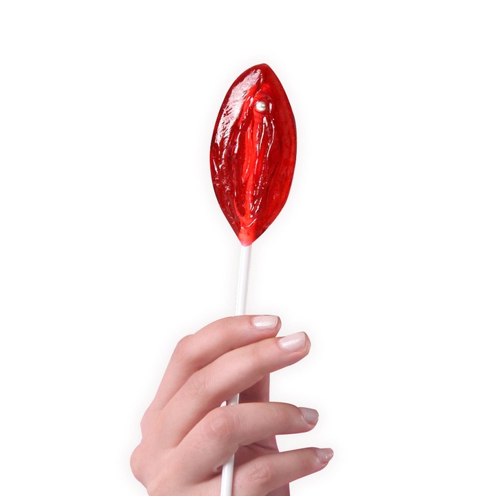 Lenjerie comestibila Boss of Toys, lizak aroma capsuni, aspect realist