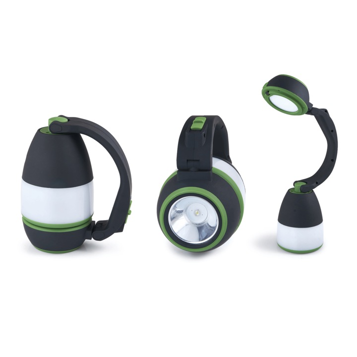 3в1 LED фенерче, LVT, 3W + 2W LED, студено бяло (6000K), за 3xAA батерии