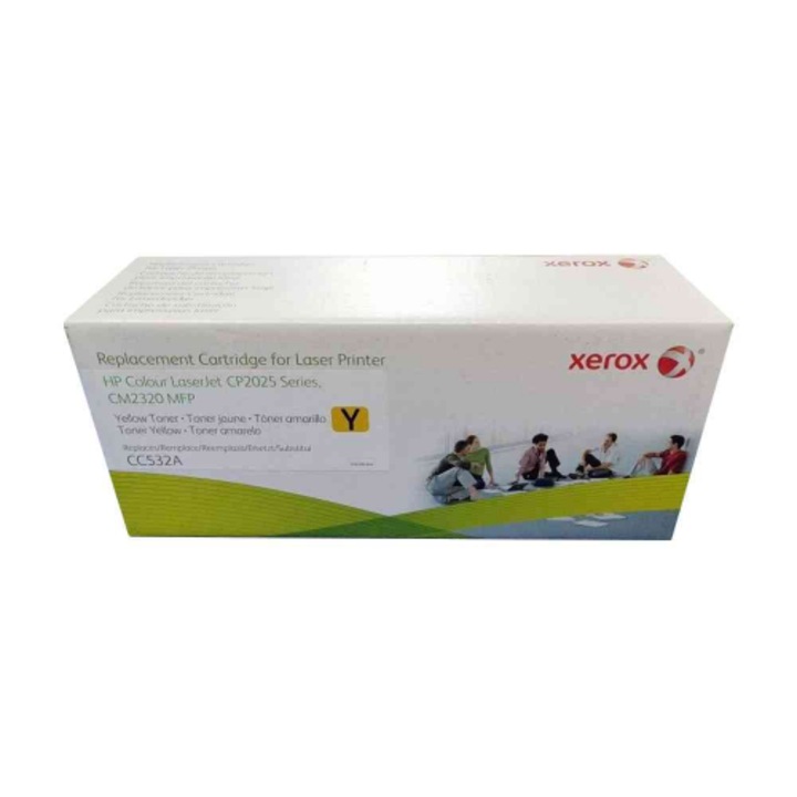 Cartus toner, XEROX, Compatibil cu HP 304A, Galben