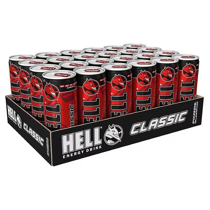 Bautura energizanta Hell Energy Drink Classic, doza, 24 x 250ml