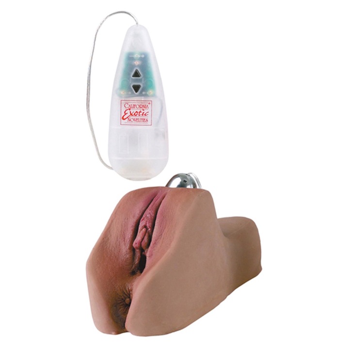 Мастурбатор CalExotics FUTUROTIC LACEY, Детайлна реплика, Множество функции, Кафяв