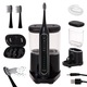 Periuta de dinti sonica, perie sonica ADLER AD 2180, 2 in 1 periuta sonica si irigator, 1200-1700 miscari/min, presiune 40-100 PSI, rezervor 500 ml, 2 capete incluse, incarcare USB-C, Negru, 1 bucata