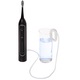 Periuta de dinti sonica, perie sonica ADLER AD 2180, 2 in 1 periuta sonica si irigator, 1200-1700 miscari/min, presiune 40-100 PSI, rezervor 500 ml, 2 capete incluse, incarcare USB-C, Negru, 1 bucata