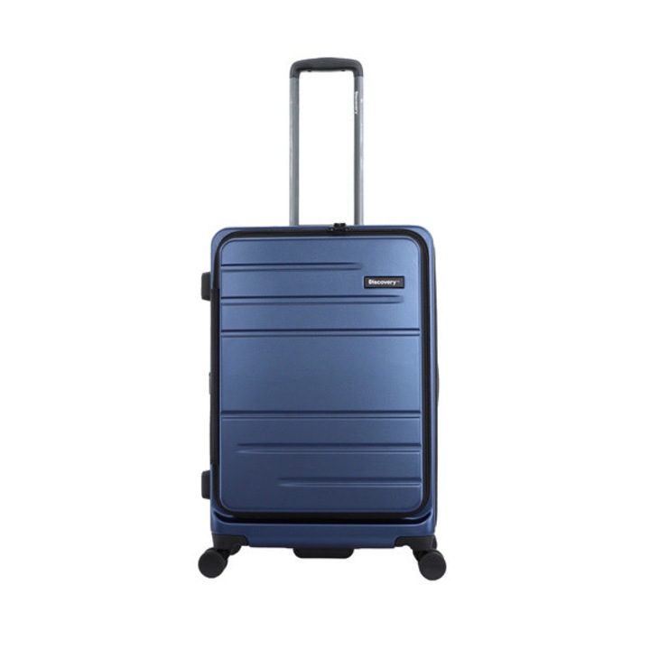 Куфар с колеца Discovery PATROL, поликарбон, 4 двойни колела, TSA, син
