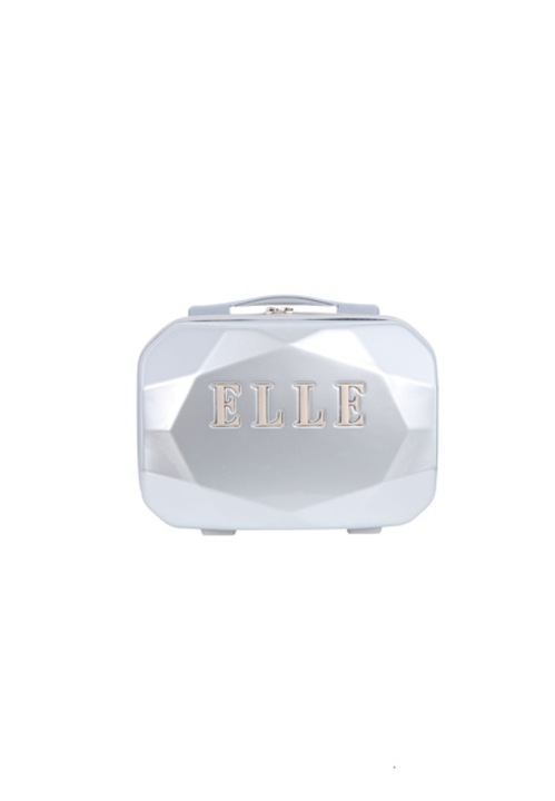 Női táska ELLE Diamond, prémium, ezüst, fő rekesszel, felső fogantyúval