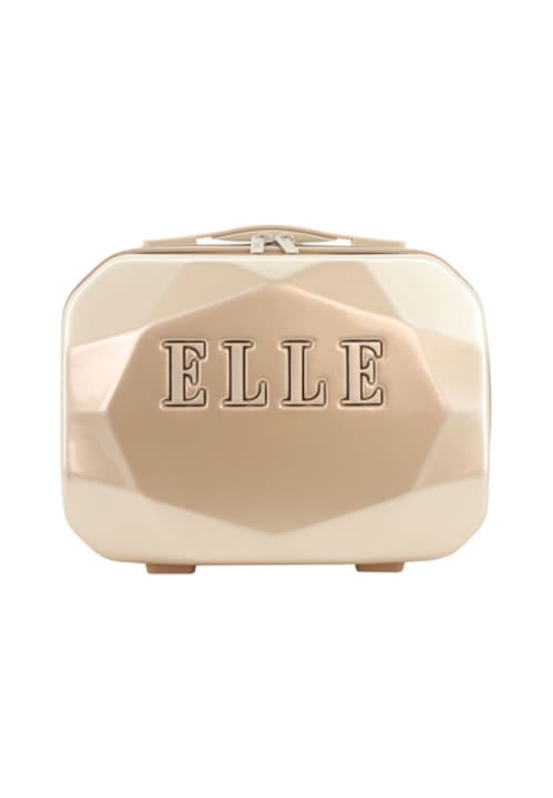 Дамска чанта ELLE Diamond, premium, ABS поликарбонат, златиста, с дръжка