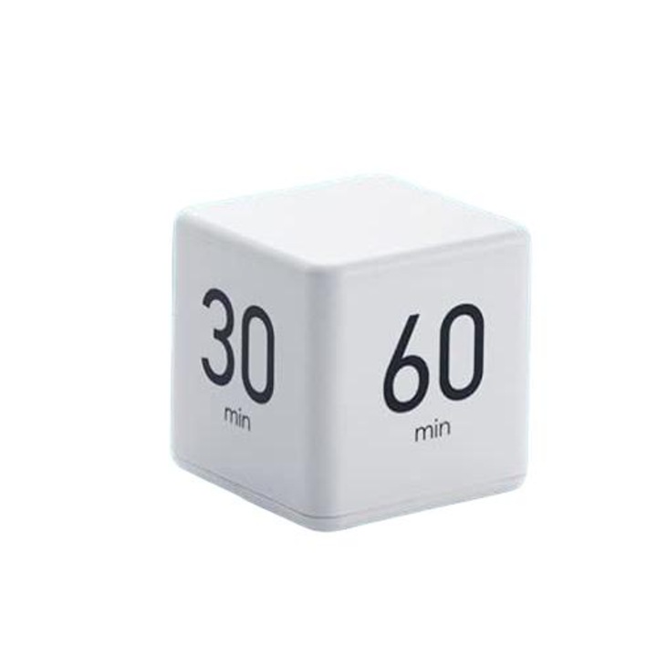 Kocka időzítő, Jormftte, 15/20/30/60 perc, fehér, 6,6x6,6x6,6 cm