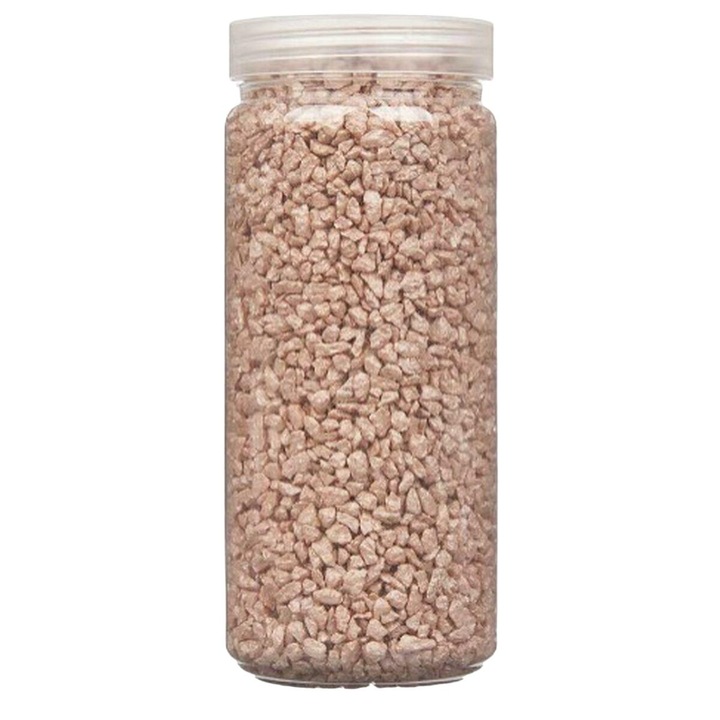 Комплект декоративни камъни Gift Decor, кафяви, 2-5 mm, 700 g, 12 бр.